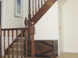 A hardwood staircase to loft conversion